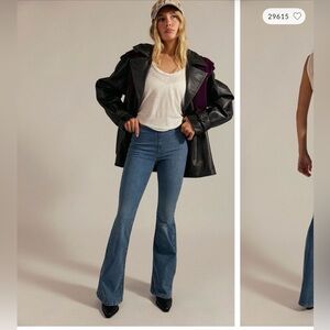Free People Blue Flare Jeans